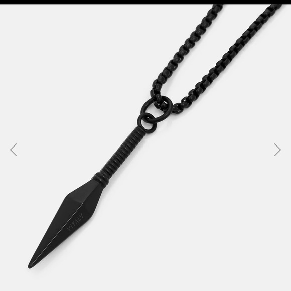Vitaly Black spear necklace 🌟 - Picture 3 of 6